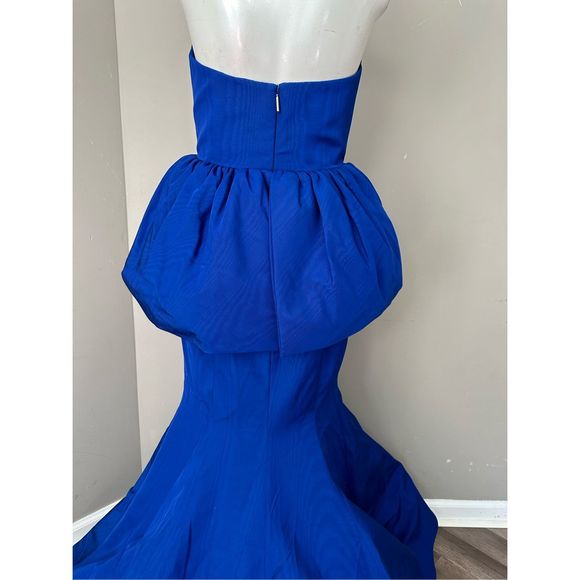 NWT JASON WU COLLECTION Strapless Balloon-Peplum Taffeta Gown US 4 $6195 - Picture 10 of 13